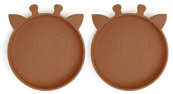 Nuuroo Akila silikontallrik 2 st - Caramel Café