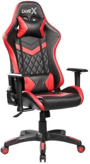 GameX GameX Lopez konstläder svart/röd 70x65x134cm