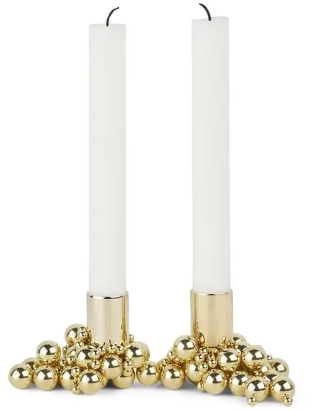 Gejst Molekyl Ljusstake 2 Mässing