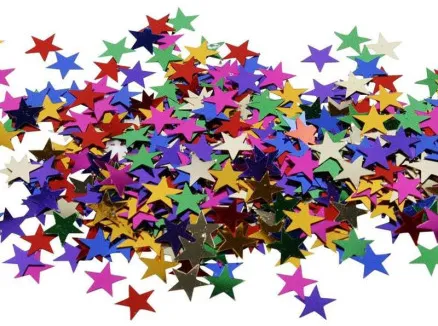 Paljetter, storlek 10 mm, 250 g / 1 förp.