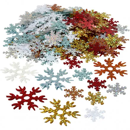 Paljetter, blandade färger, diam. 25+45 mm, 250 g/ 1 förp.