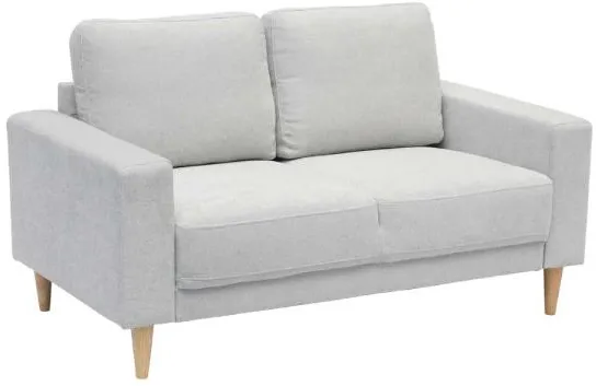 Homeville Cambridge 2 pers. tyg ljusgrå 143x80x82cm