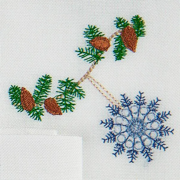 Langkilde & Søn - Julservett med blå kristall