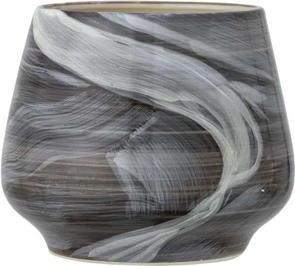 Skjalm, Kruka, brun, stengods