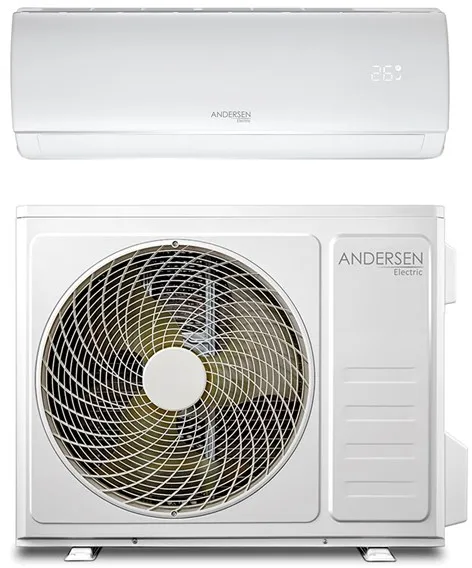 Andersen Electric AE 9000 Luft/Luft-värmepump med WiFi, 3,4 kW, 5–63 m², vit